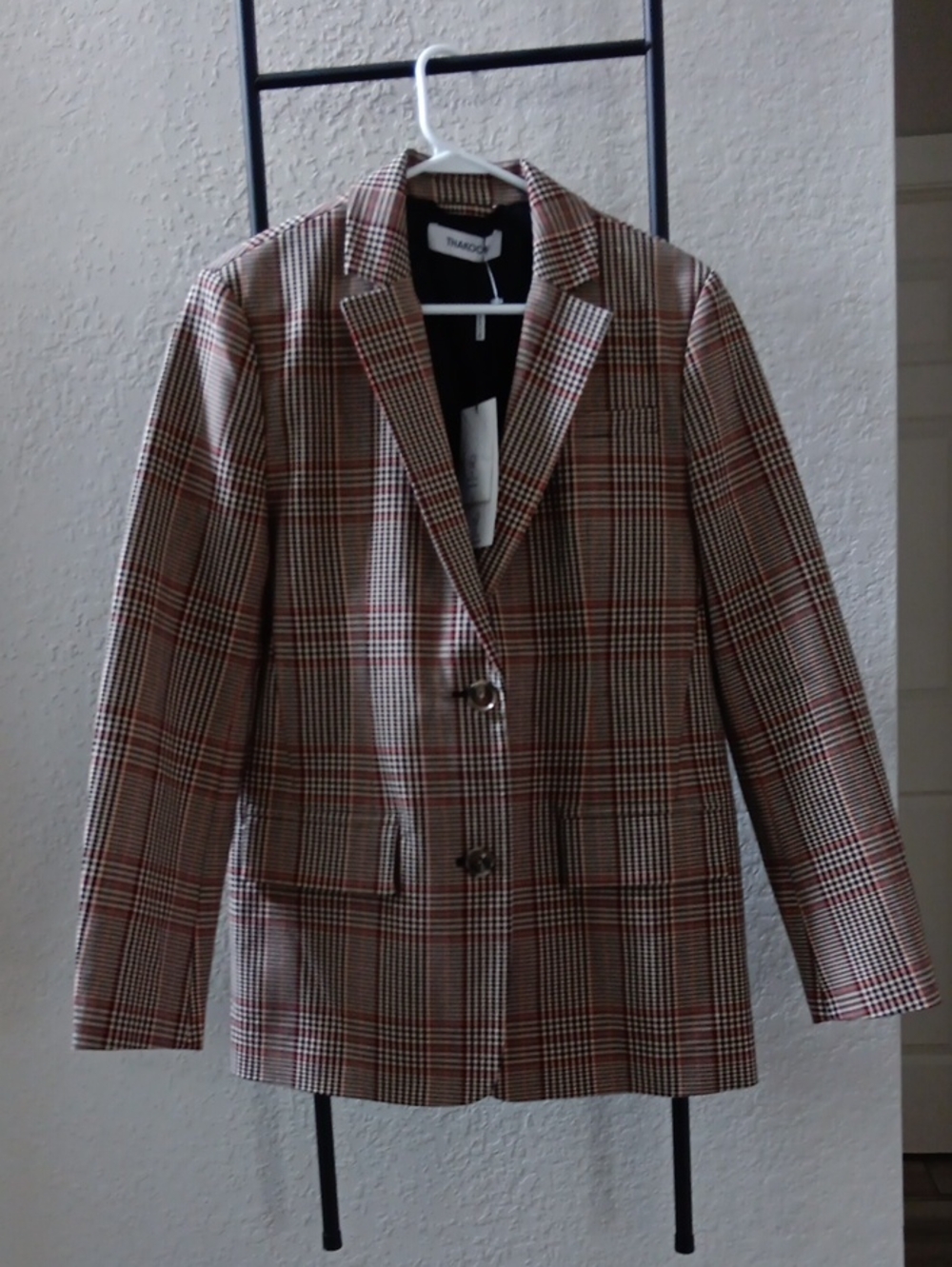 THAKOON..CLASSIC PLAID BLAZER..SIZE 4